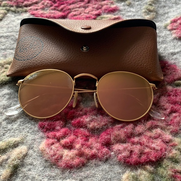 Ray-Ban Round Flat Pink Tinted Sunglasses main image 7